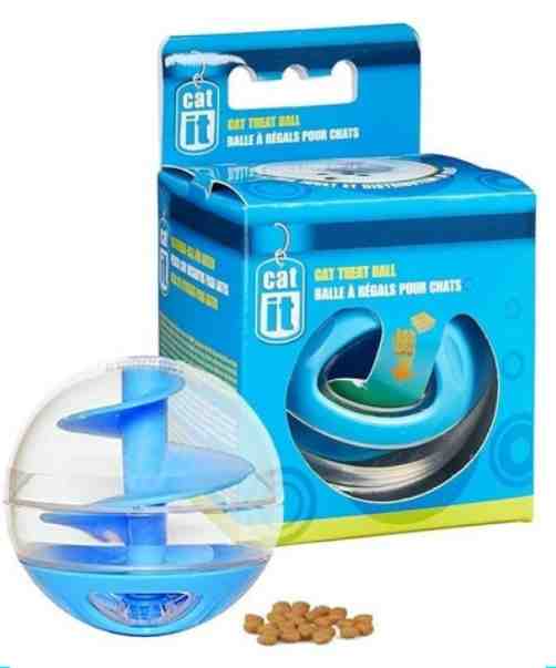 DISPENSER SNACK GATO PELOTA ROMBO AZUL